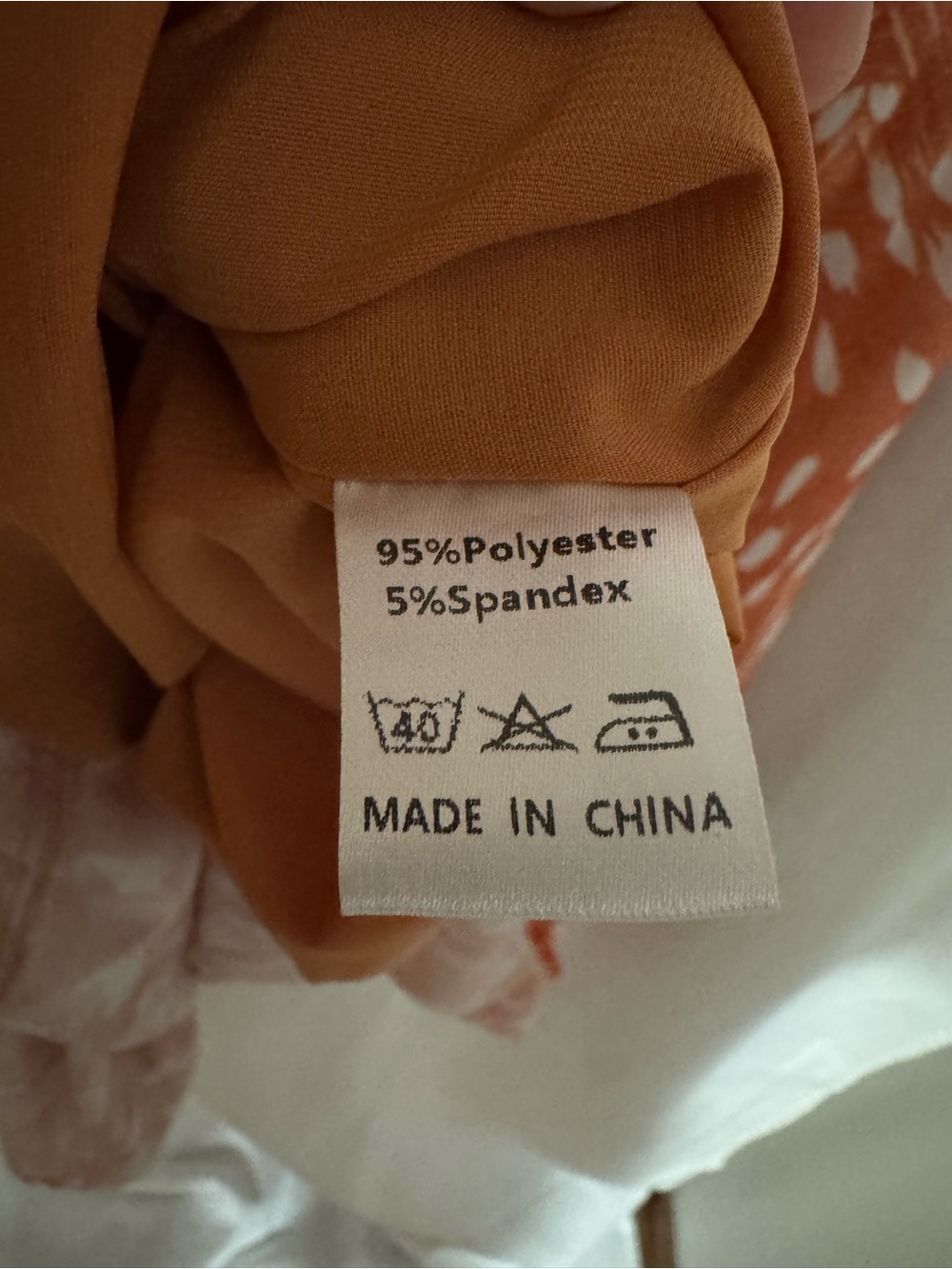 Rust & White Patterned Maxi Dress - Picture 6 of 6